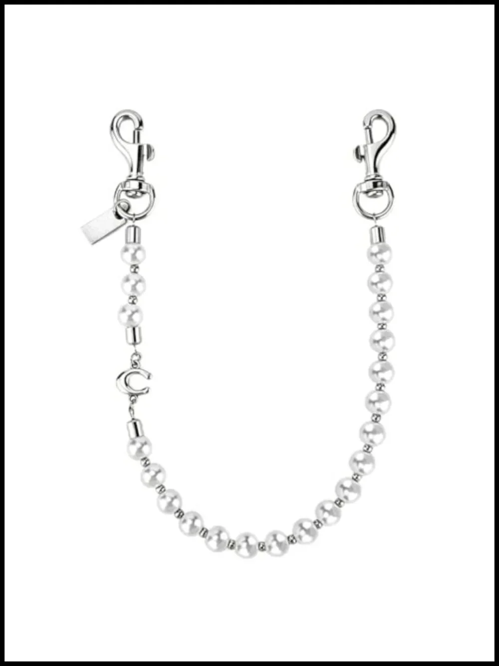 Metal Bag Charm Keychain for Purses Handbags